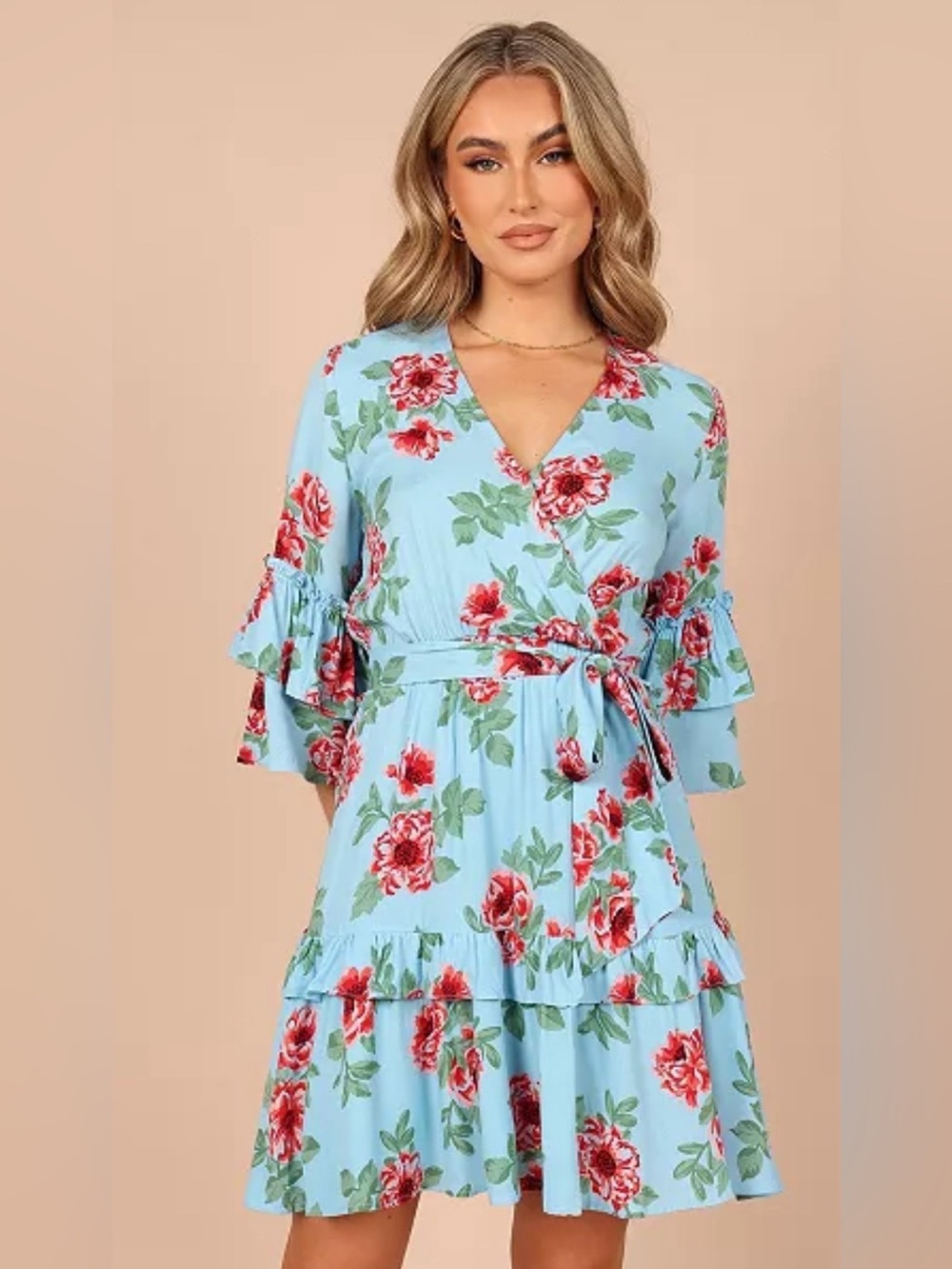 Petal & Pup Cassatt Wrap Mini Dress